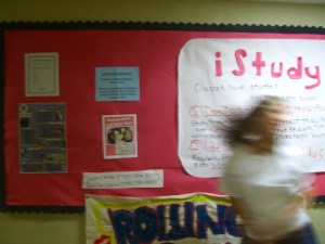 This month's bulletin board.